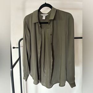 Dark green long sleeve shirt